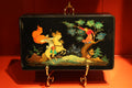 Palekh Scatolina laccata dipinta a mano "Ilya Muromets e Nightingale il Brigante"